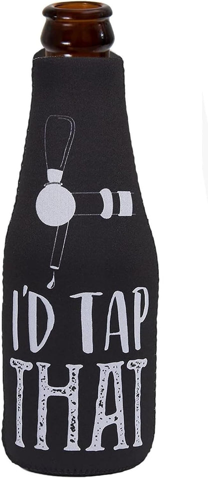 Cozy 12 oz, Pack 12 BLUE PANDA Neoprene Beer Sleeve - Black & White, of - Insulated Beer Bottle Cooler & Soda Can