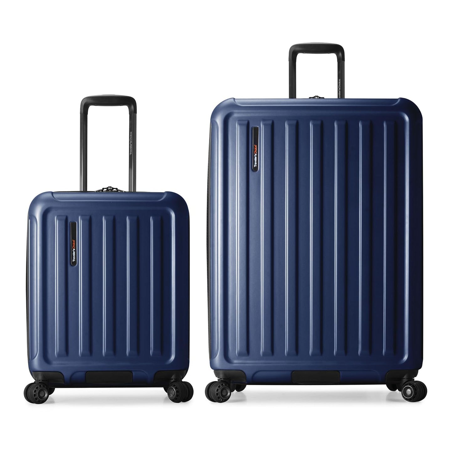 Traveler's Choice Art of Travel Hardside Expandable Luggage with Spinner Wheels, Navy