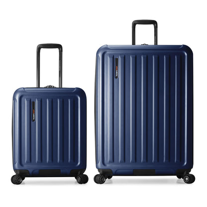 Traveler's Choice Art of Travel Hardside Expandable Luggage with Spinner Wheels, Navy