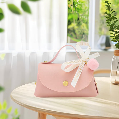 CALFOVERA 12 Sets Pink PU Leather Party Favor Boxes Mini Leather Gift Wrapping Handbags Reusable Chocolate Candy Bags Elegant Treat Purses with Ribbons for Birthday Wedding Halloween Christmas