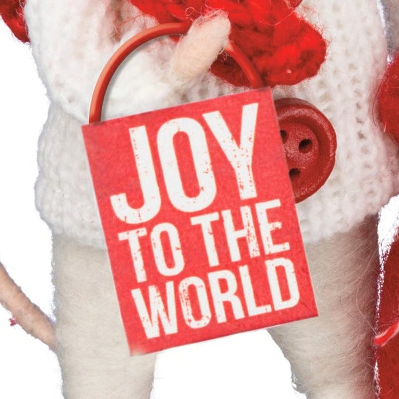 Primitives by Kathy Mouse with Tiny Joy to The World Sign