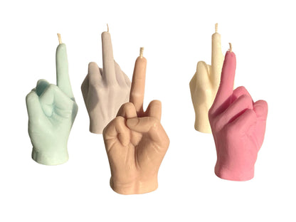 Middle Finger Candle, Homemade soy candle, Hand Fuck Candle, Teen Room Decor Candle, Funny Aeshetic Candle, Hippie Candle (White, PUMPKIN)