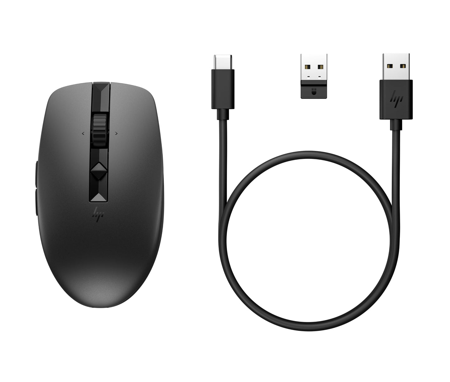 HP Wireless Silent 280M Mouse - Ergonomic Right-Handed Design, 18 Month Battery Life, and 2.4GHz Reliable Connection - Works for Computers and Laptops - Far Quieter Clicks than Most Mice,Black