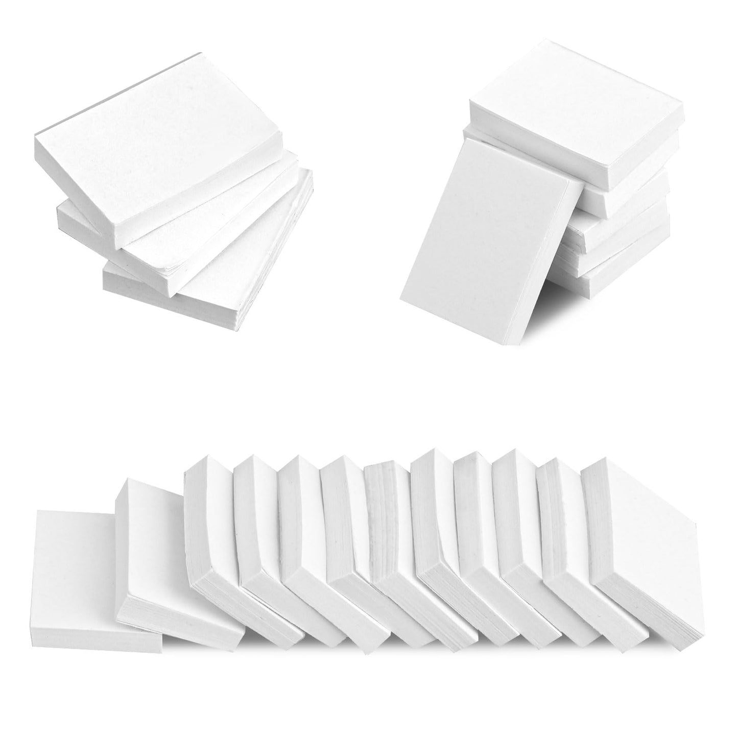 100pcs Blank Miniature Books, 1:12 Scale Mini Dollhouse Book Ornaments White Tiny Notebook Model Small Opening Book Toys for Dollhouse Bookshelf Decoration Pretend Play Supplies