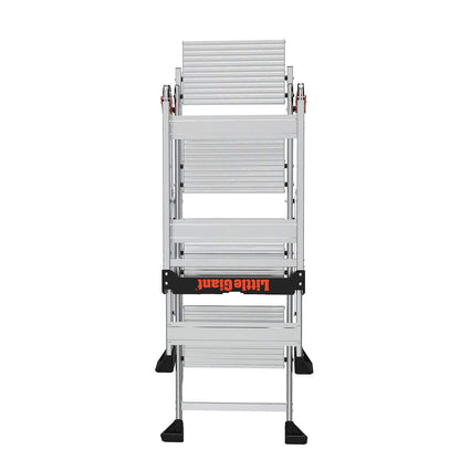 Little Giant Ladders, Jumbo Step, 4-Step, 3 foot, Step Stool, Aluminum, Type 1AA, 375 lbs weight rating, (11904), Gray