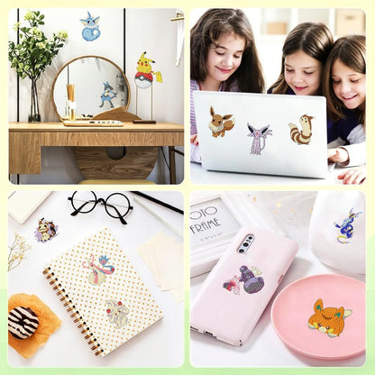 LWZAYS Diamond Art Kits for Kids Boys and Girls Ages 6-8-10-12 Easy to DIY Creative Diamond Art Sticker Craft by Numbers Kits for Kids and Adult Beginners 2.0