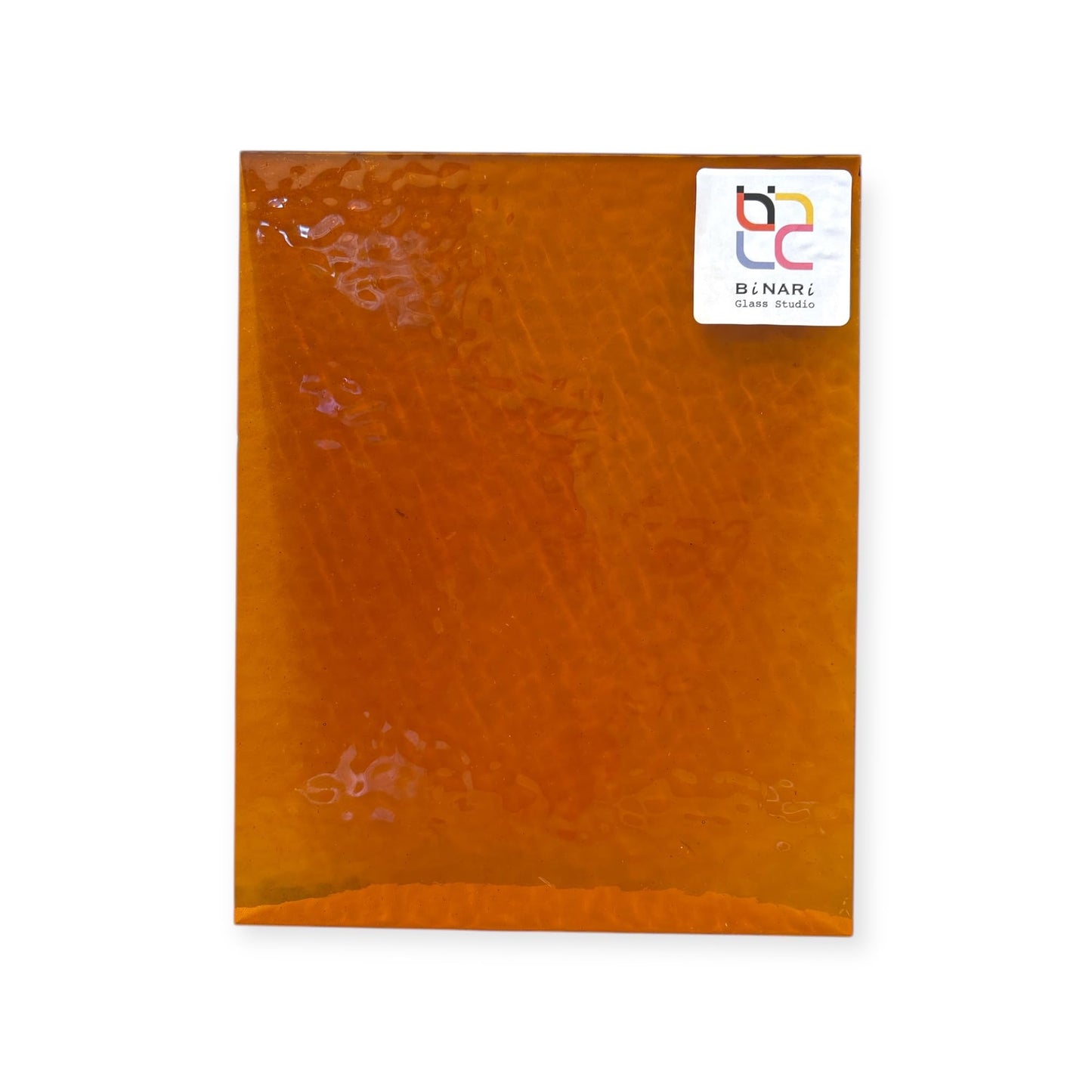 Wissmach Stained Glass Sheet: Dark Amber English Muffle | Curated by BiNARi Glass Studio