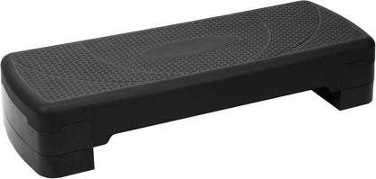 BalanceFrom Aerobic Step Platform Trainer with Adjustable 3-Level Risers, 400 Pound Weight Capacity – Non-Slip Exercise Stepper for Cardio, Strength, and Fitness Workouts at Home or Gym