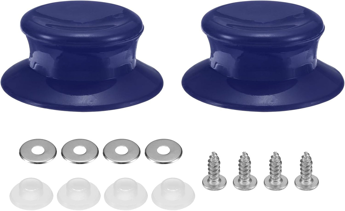 uxcell 2pcs Replacement Knob for Pot Pan Lids, Plastic Cover Holding Handles for Skillets, Kitchen Cookware, Purple