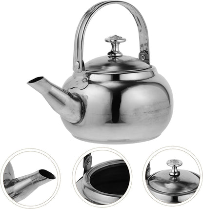 Camping Stoves Hot Water Kettle, Stainless Steel Tea Kettle for Camping Coffee Pot