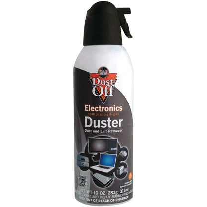 Falcon Safety Dust Off DPSXLRCP Compressed Gas, 10 Oz, Pack of 12