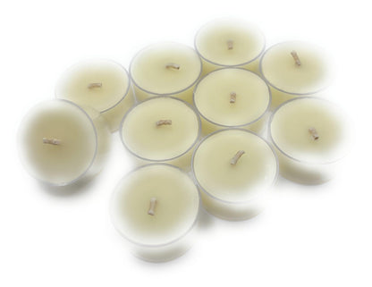 Allnations Candle Co. 100% Pure White Beeswax Tealight Candles. 4 to 5 Hours Long Burn Each - for Home, Rituals, Prayer, Party, Room Table Decoration - Unscented - Smokeless -10pcs (White)