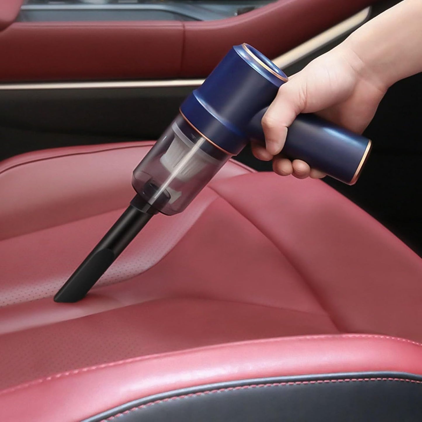 Estink Mini Handheld Vacuum Cleaner, 120W Cordless Duster for Car & Home Office Cleaning
