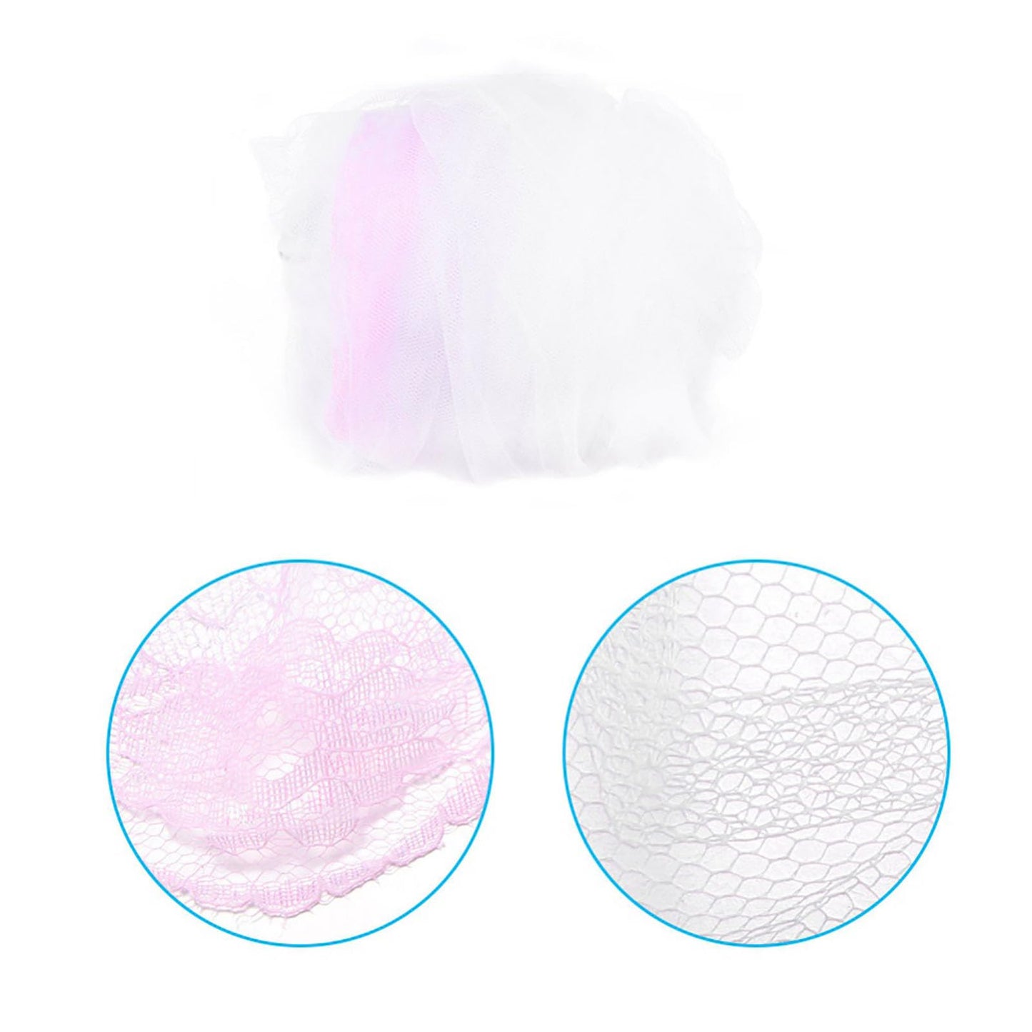 Vawolecy Universal Crib Floor Mosquito Net with Lace, Breathable Crib Netting Bed Curtains Canopy for Baby Kids, Toddler Bed Crib Dome Canopy Netting Without Stand