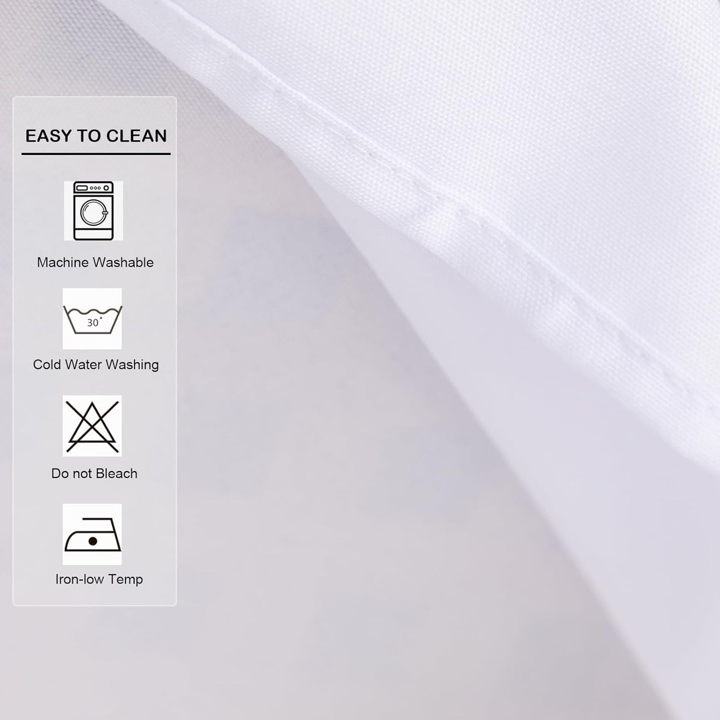 24 24 Inch Small Square Solid White Tablecloth x Washable Fabric Table Cloth Wrinkle Resistant Polyester Table Cover