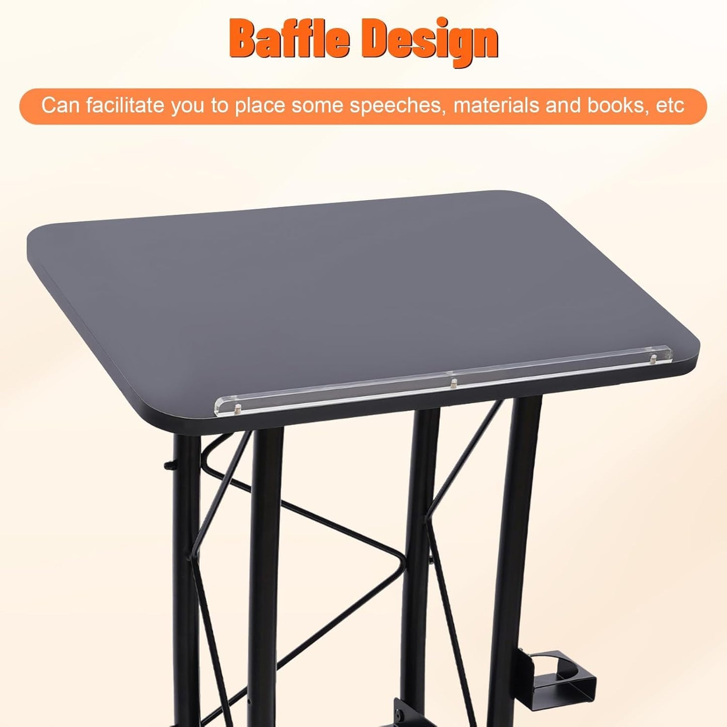 WDZDMYL Curved Podium Suitable for Schools Conference Rooms Stages Churches Classrooms and Various Other Places Indoor Furniture