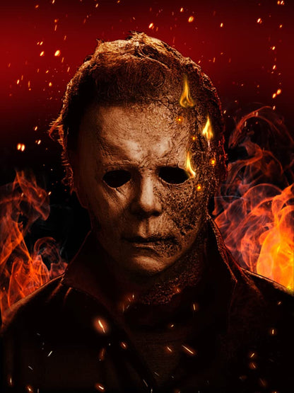 HONGJIE 5D DIY Diamond Art Painting Kits Horror Movie 16X20 Inches for Adults,Full Round Drill Rhinestone Embroidery for Wall Decoration and Gifts.