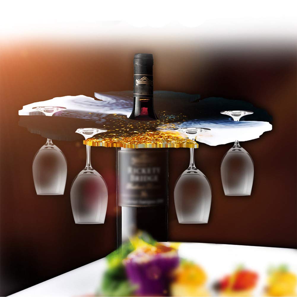 HURIANIC Silicone Resin Molds for Wine Glasses Holders Casting, Epoxy Moulds for Making Irregular Wine Rack on Bottle and Caddy, DIY Craft and Home Decoration