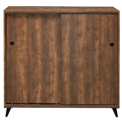 Acme Waina 3-Adjustable Wood Shelf Storage Accent Cabinet in Oak