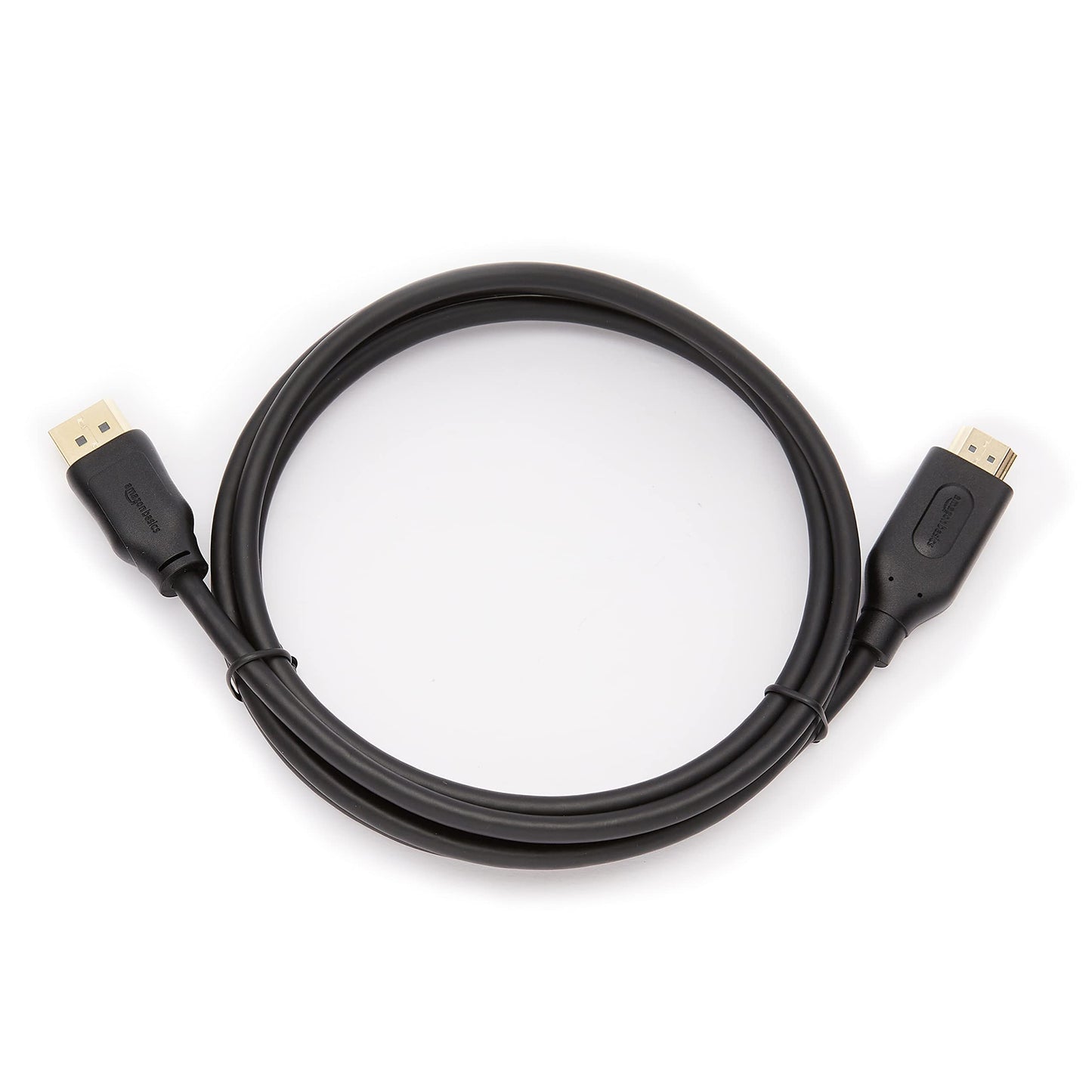 Amazon Basics DisplayPort to HDMI Cable, Uni-Directional, 4K@30Hz, 1920x1200, 1080p, 6 ft, Black
