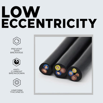 BEST CONNECTIONS 7 Way Trailer Wire (100 Feet) Heavy Duty 14 Gauge 7 Conductor Insulated Cable Durable, Weatherproof, Color-Coded 7 Way Wiring Extension for RV and Automotive