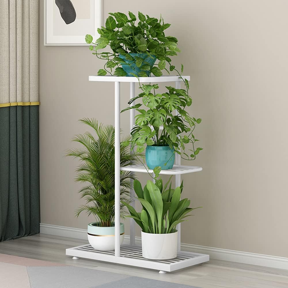 3 4 Plant Stand Metal Tier Potted Multiple Flower Pot Holder Shelf Indoor Outdoor Planter Display Shelving Unit