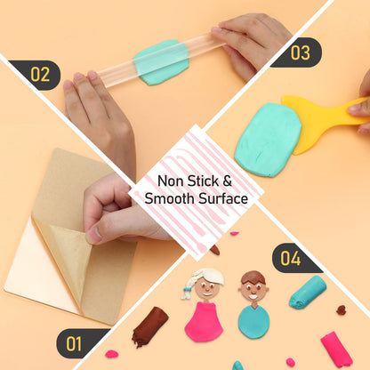 28Pcs Polymer Clay Cutter Tools, Pletpet Polymer Clay Tools Acrylic Roller/ 14 Sculpting Kits/ 7 Circle Shape Cutter/ 2 Acrylic Sheets for Press/ 2 Scarper/Needle Detail Shaping
