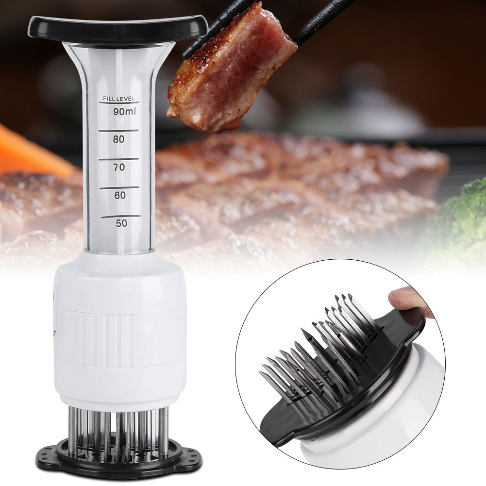 Meat Tenderizer Injector, Flavor Syringe for Steak, Needle Injector for Meat, Kitchen Tool for Marinade