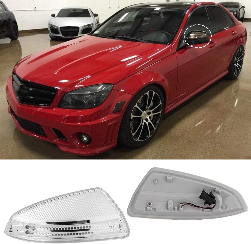 Car Mirror Turn Signal Lamp, Side Mirror Light for C-Class C250 C300 (Passenger Side)
