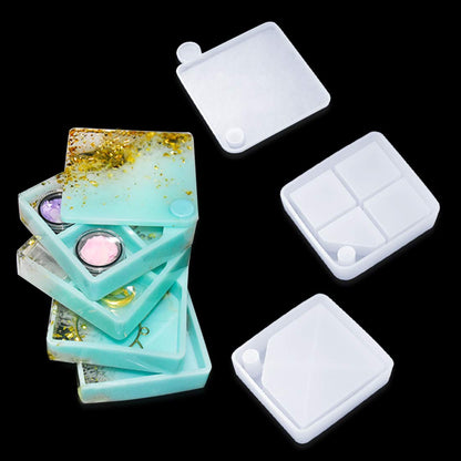 FineInno Jewelry Organizer Box Resin Molds Multi-Layer Rotating Jewelry Tray Storage Case Silicone Molds with Rotation Axis for Bracelets Rings Necklace Bracelets Holder