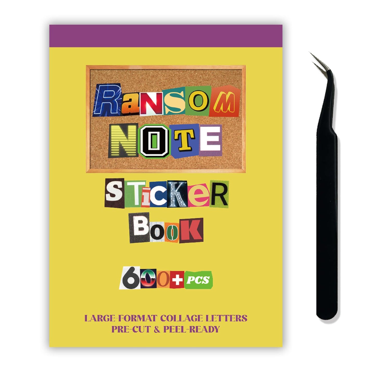 Large Ransom Note Alphabet Letter Stickers Book, Retro Mixed Font Collage Stickers for Scrapbooking, Junk Journal, DIY Craft Projects, Peel & Ready Stickers for Journaling, Card Making, Home Decor