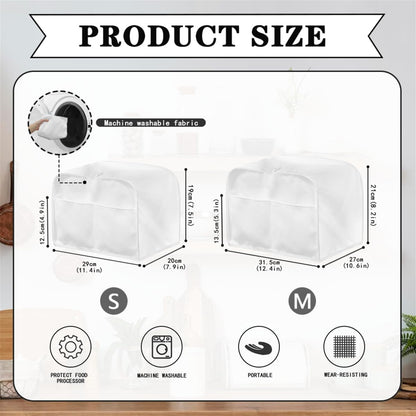 Black Cat Toaster Cover for 2 Slice Long Slot, Washable Pumpkin Dust Cover for Halloween Kitchen Decor