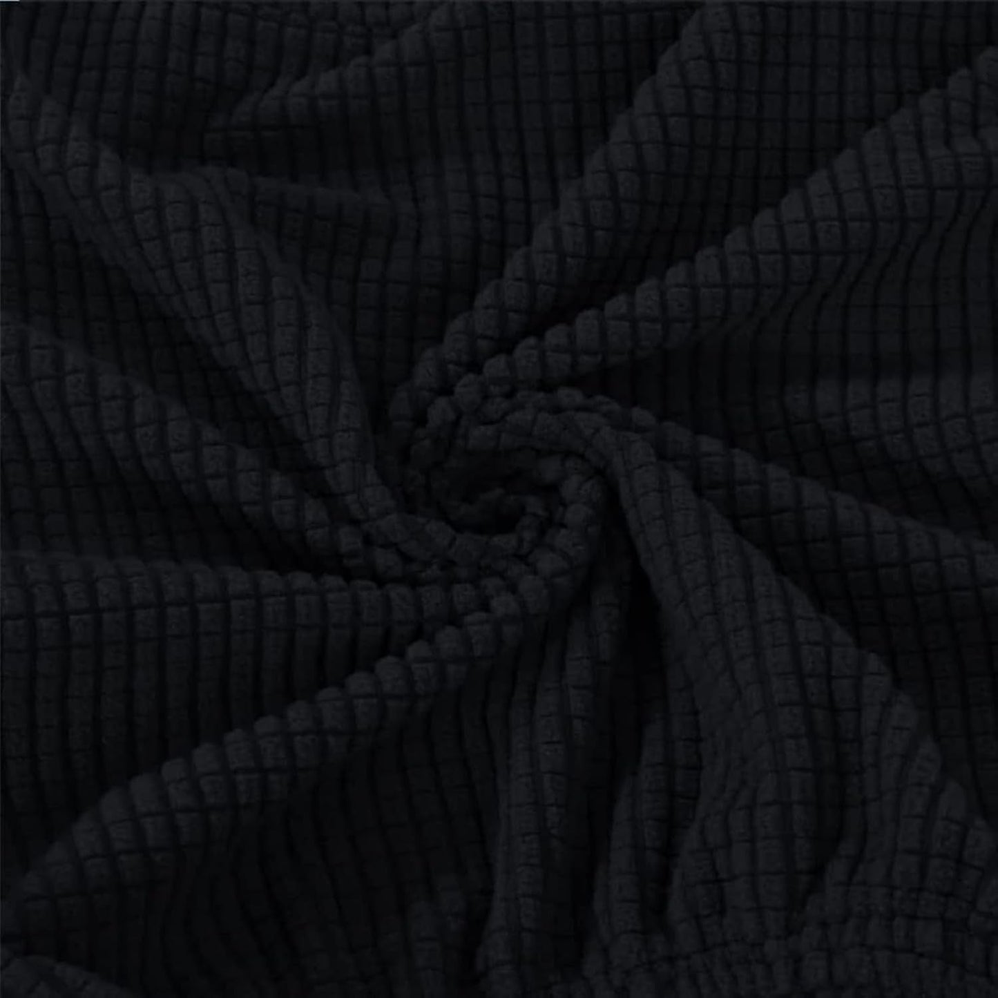Stretchable Office Chair Cover, Computer Chair Slipcover for Desk Chairs, Machine Washable Spandex, Black