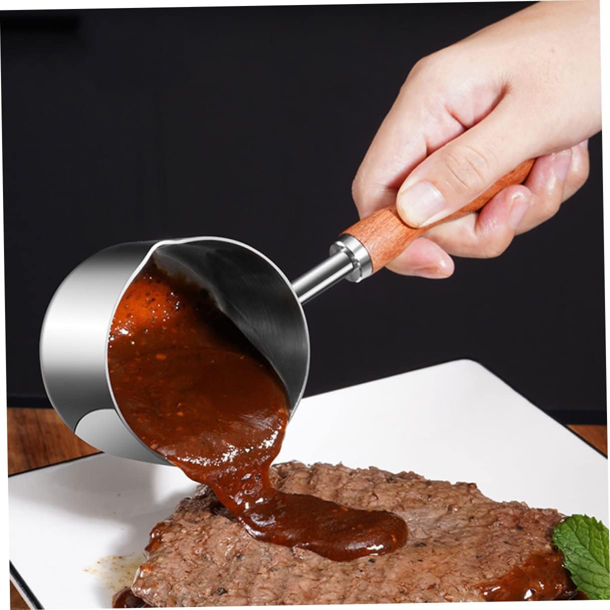 Oil Pan Mini Candy Heater, Stainless Steel Saucepan, Steaming Pot, Chocolate Melting Pot for Cooking