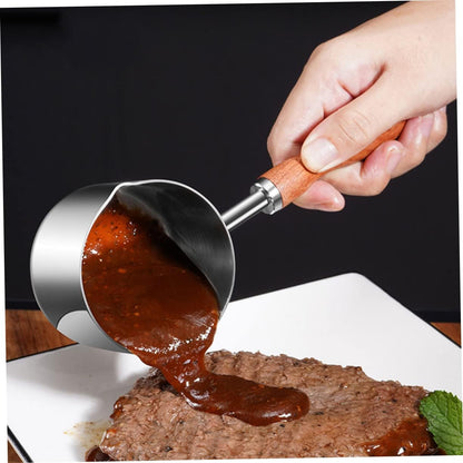 Oil Pan Mini Candy Heater, Stainless Steel Saucepan, Steaming Pot, Chocolate Melting Pot for Cooking