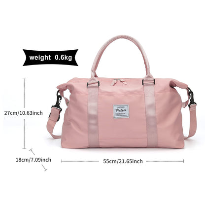 Travel Duffel Bag,Sports Tote Gym Bag,Shoulder Weekender Overnight Bag for Women