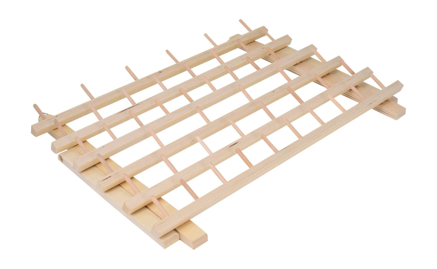 Mandala Crafts Sewing Embroidery Thread Holders Thread Stands - 60-Spools Natural Thread Rack Organizer - Braiding Hair Rack Braiding Rack Stand for Hair Extension Divider