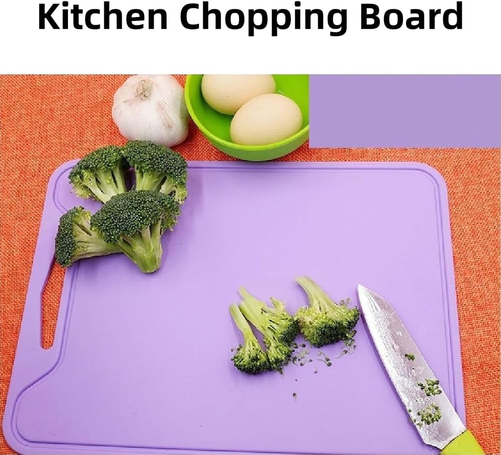 Food Grade Silicone Flexible Cutting Board, 100% Non-Slip for Meat and Vegetables, Home Kitchen Use