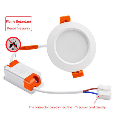 YGS-Tech Smart 3 Inch LED Recessed Lighting RGB WiFi Downlight, 5W Compatible with Alexa and Google Home, Dimmable RGB & CCT 2700-6500K Color Changing, 120V Ceiling Light with LED Driver (4 Pack)