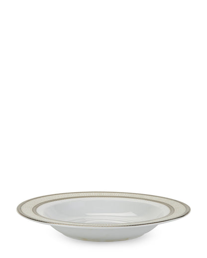 Euro Porcelain 57-pc Banquet Dinnerware Set, Luxury Tableware Dining Service for 8