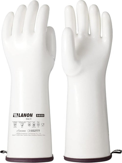 LANON 15" Liquid Silicone Oven Gloves - Heat Resistant, Waterproof, Extra Long, Large, Food Grade