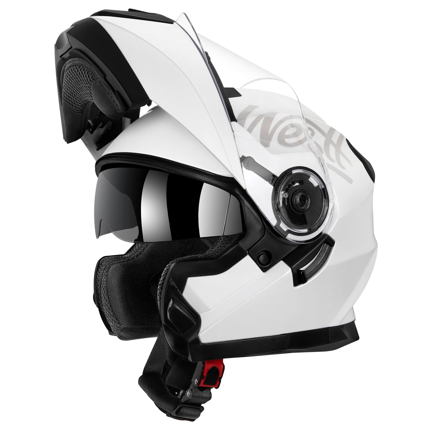 Westt Motorcycle Modular Helmets - Full Face Motorcycle Helmet with Flip up Dual Visor, DOT Approved, Men Women Helmet for Motorbike Street Bikes ATV