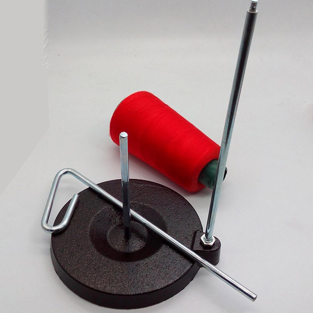Tosnail 2 Packs Universal Cone and Spool Stand Thread Holder with Sturdy Metal Base