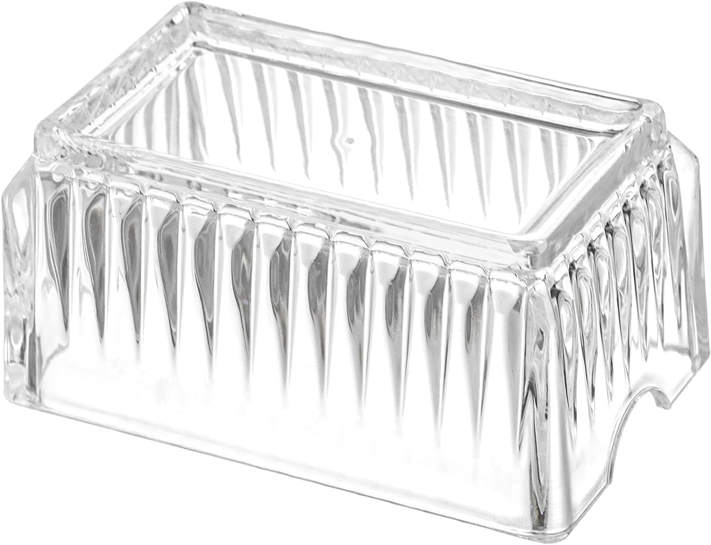 Acrylic Tea Bags Caddy Organizer, Tea Chest Box for Tea, Coffee Bags, Sweeteners, 11x6.5x6.5cm, 1 Divided Section