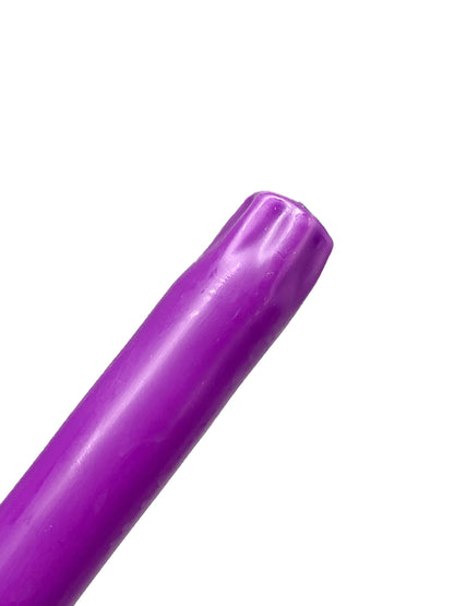 D'light Online Elegant 12" Unscented Lavender Taper Candles, Premium Quality Hand-Dipped Tapered Candles, Dripless and Smokeless - Set of 12 Individually Wrapped (12 Inch, Lavender)