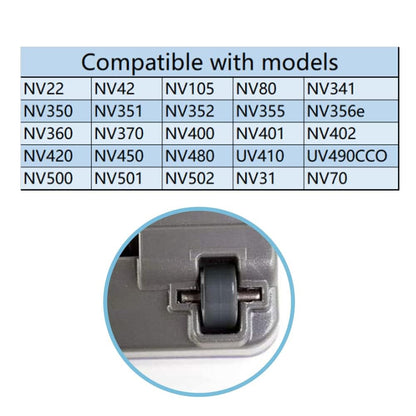 Vacuum Cleaner Replacement Wheels for Shark Navigator Rotator, Compatible with Models NV341, NV350, NV351, NV352, NV355, NV356e, NV500, NV501, NV502 More (6 Pairs)