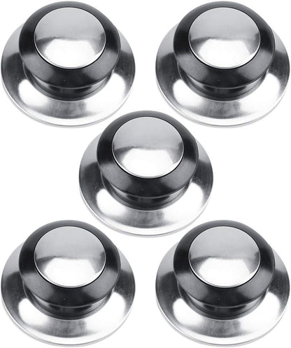 Raguso Lid Knob Heat-Resistant Pot Pan Lids Knob, 5 Pcs Universal Kitchen Cookware Lids Lifting Handle Replacement Parts