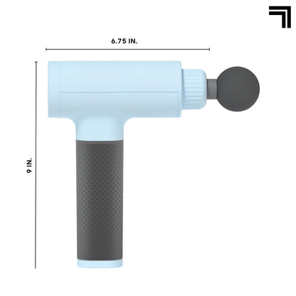Sharper Image Powerboost Massage Gun – Deep Tissue Percussion Massager| 5 Attachments, 6 Speed| Shoulder Back Leg Muscle Recovery & Pain Relief Massage Tool| Massager Gun| Men & Women Gift