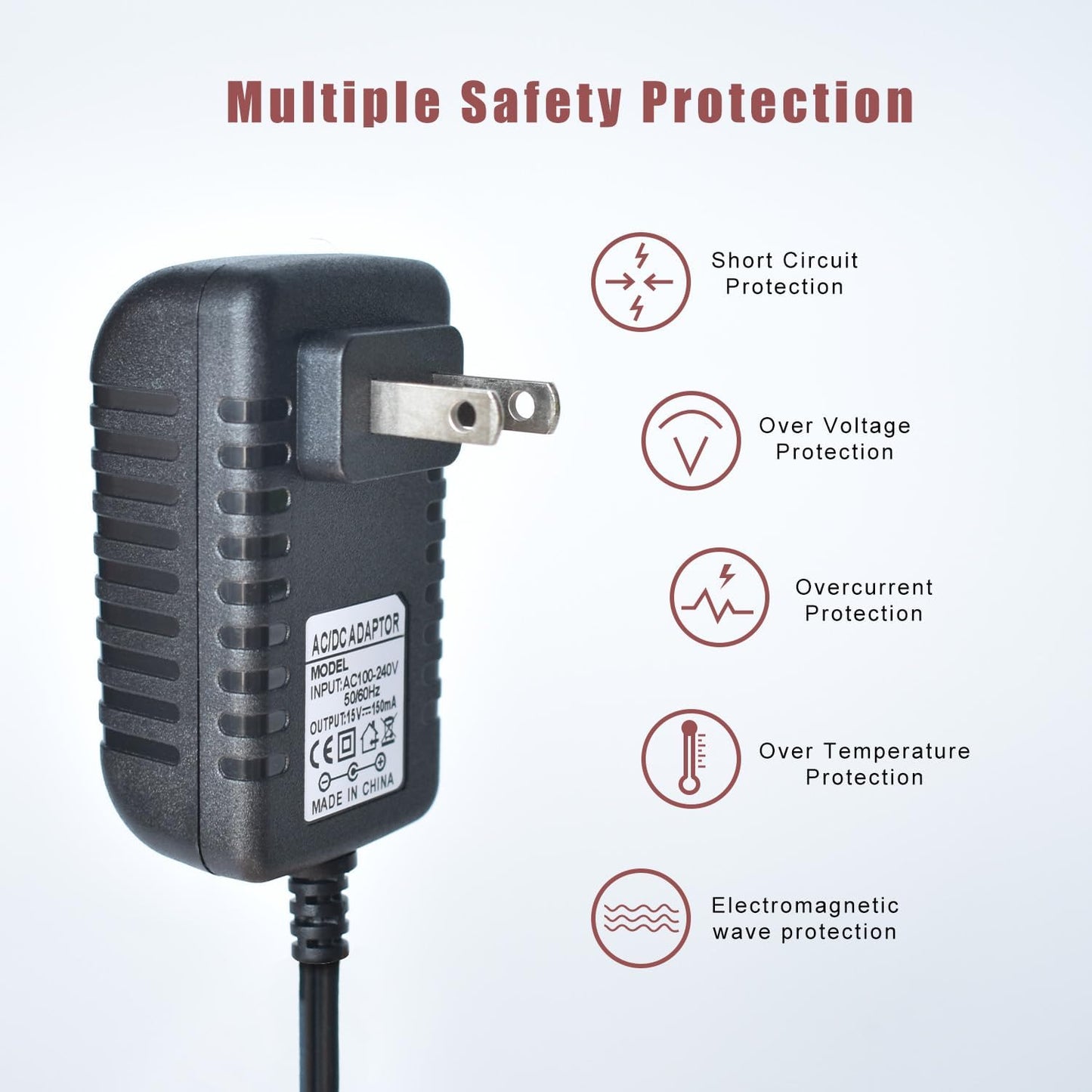15V Charger Power Adapter for Black and Decker 90627870 Dustbuster Handheld Vacuum HHVI315JO42