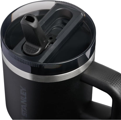 STANLEY Quencher ProTour 20 oz Tumbler - Leakproof Lid, Built-In Straw & Handle | Insulated Stainless Steel | BPA-Free | Black 2.0